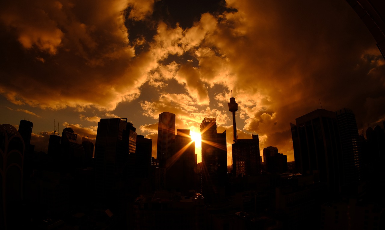 sydney, skyline, tower