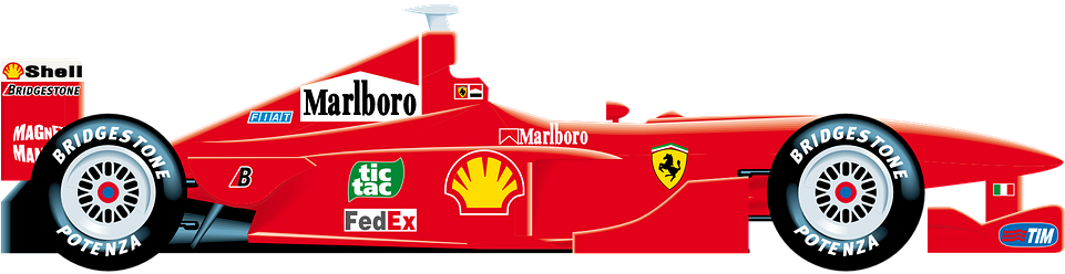 F1 Ferrari Logo, Racing Car, Motorsport Emblem PNG Image