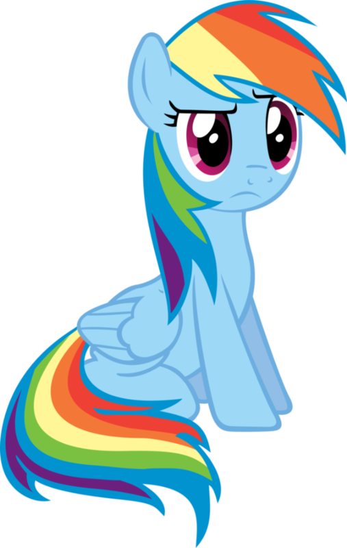 Rainbow Dash Angry Transparent Background