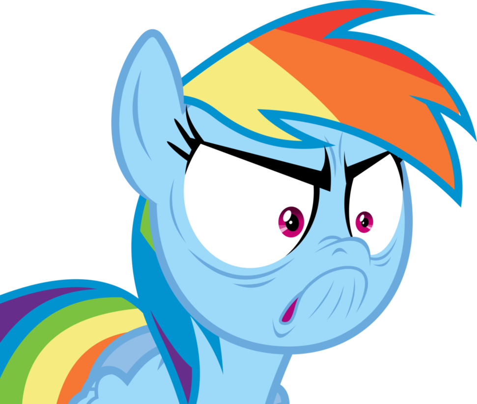 Rainbow Dash Angry Transparent File