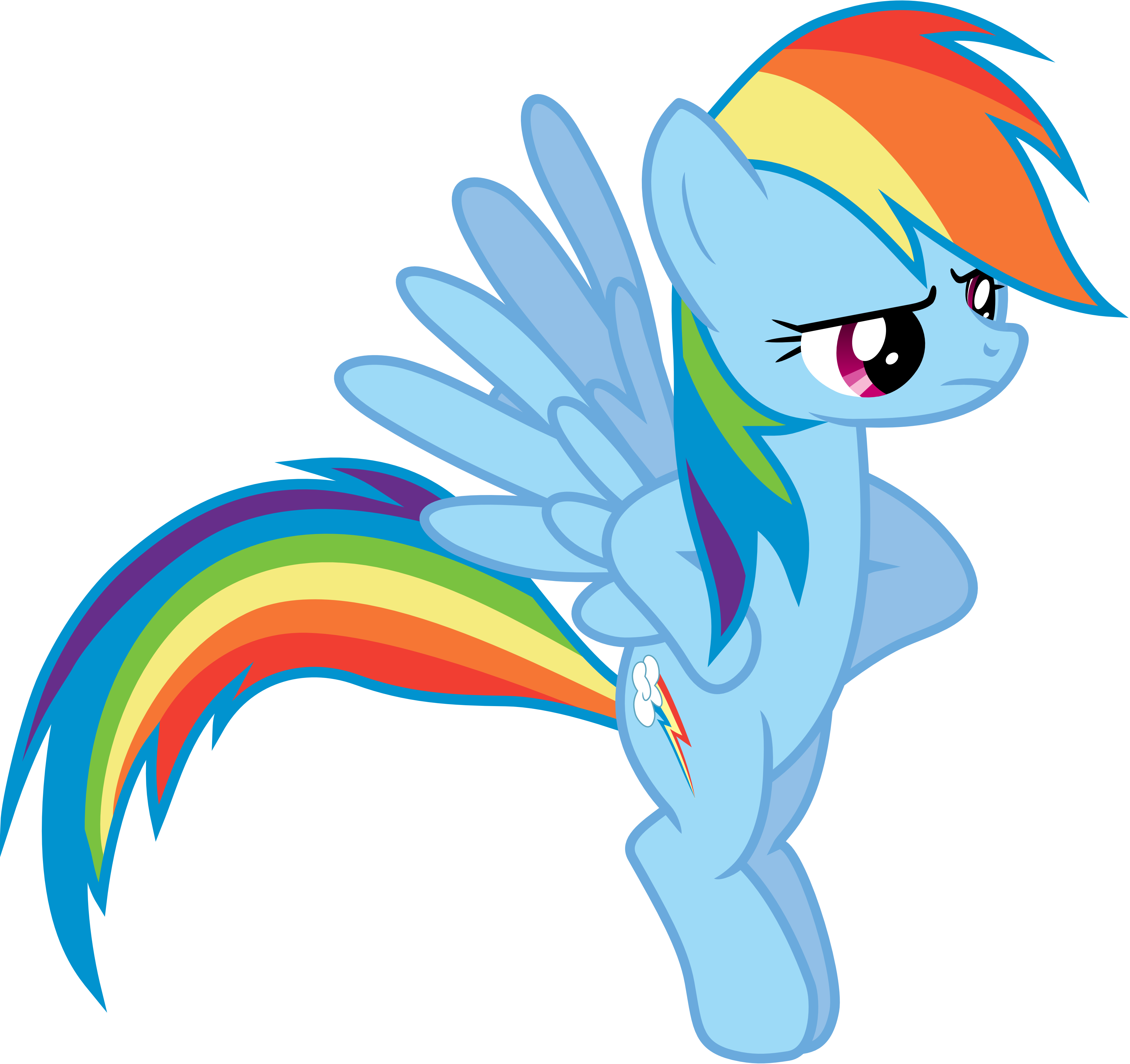 Rainbow Dash Angry Background PNG Image