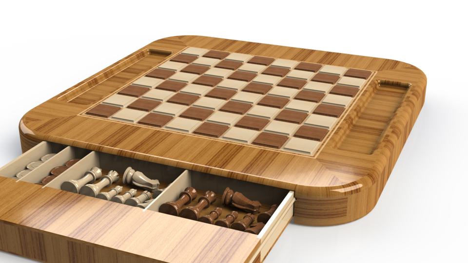 Chessboard Drawer, Game Storage, Chess Set Transparent PNG