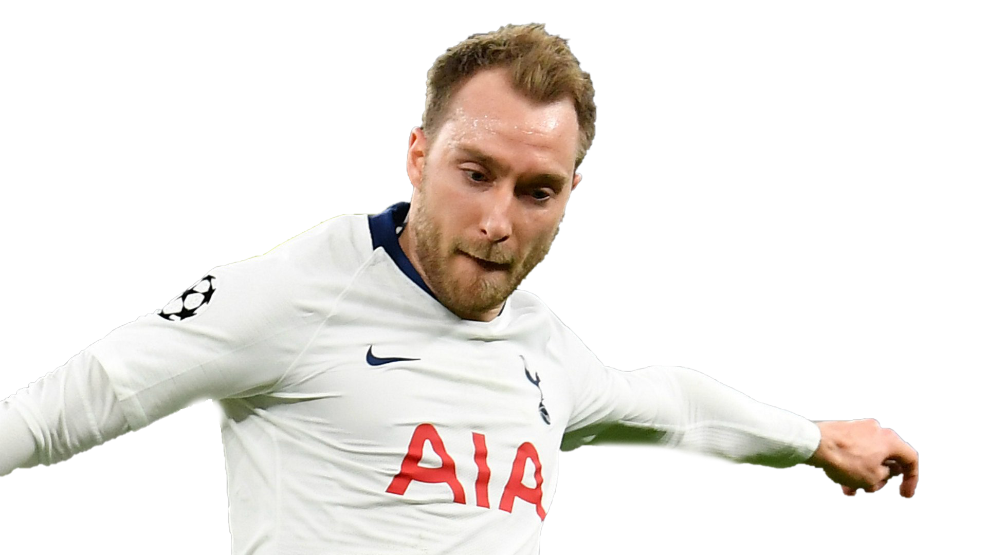 Christian Eriksen Cutout, Silhouette, Vector PNG