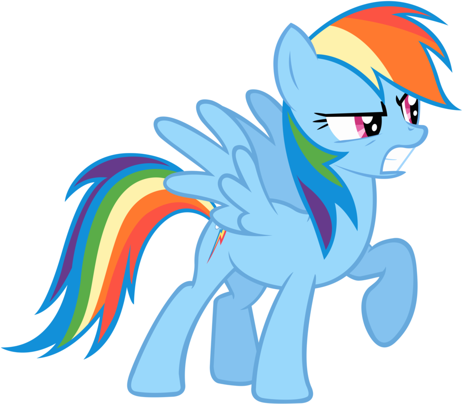 Rainbow Dash Angry PNG HD Quality