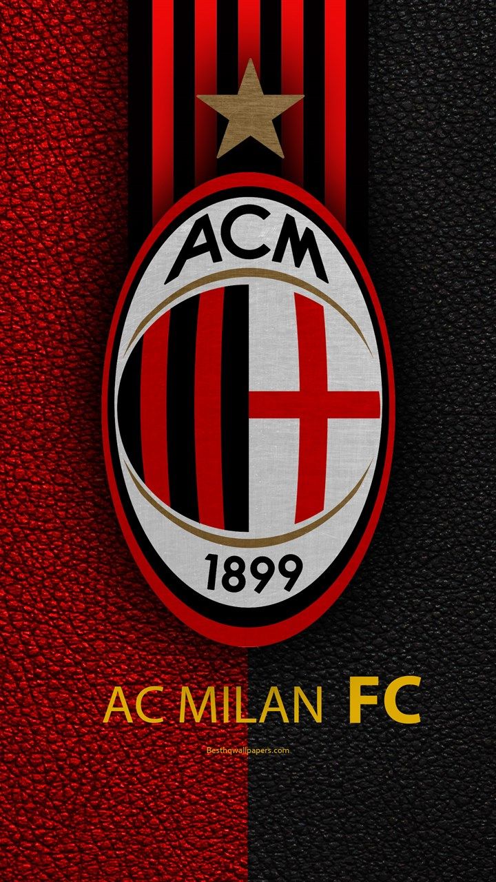 720x1280, AC Milan 4k, ac milan logo, AC Milan Wallpapers 4k, Championships, club, Desktop, Download, emblem, Football, High, Italian, Italy, leather, Logo, Milan, pictures, Quality, Resolution, Serie, texture, wallpapers - AC Milan Dreamscape: 4K Wallpapers Painting a Football