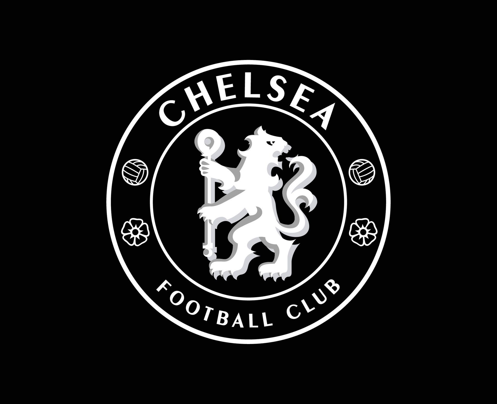 Abstract, Background, black, Chelsea, chelsea logo, chelsea png, club, design, Download, Football, illustration, League, Logo, Premier, symbol, transparent, Vector, wallpapers 4K, wallpapers iPhone, White - Download Chelsea Club Logo Symbol Premier League Football Abstract Design Vector Illustration With Black Background 4K wallpapers